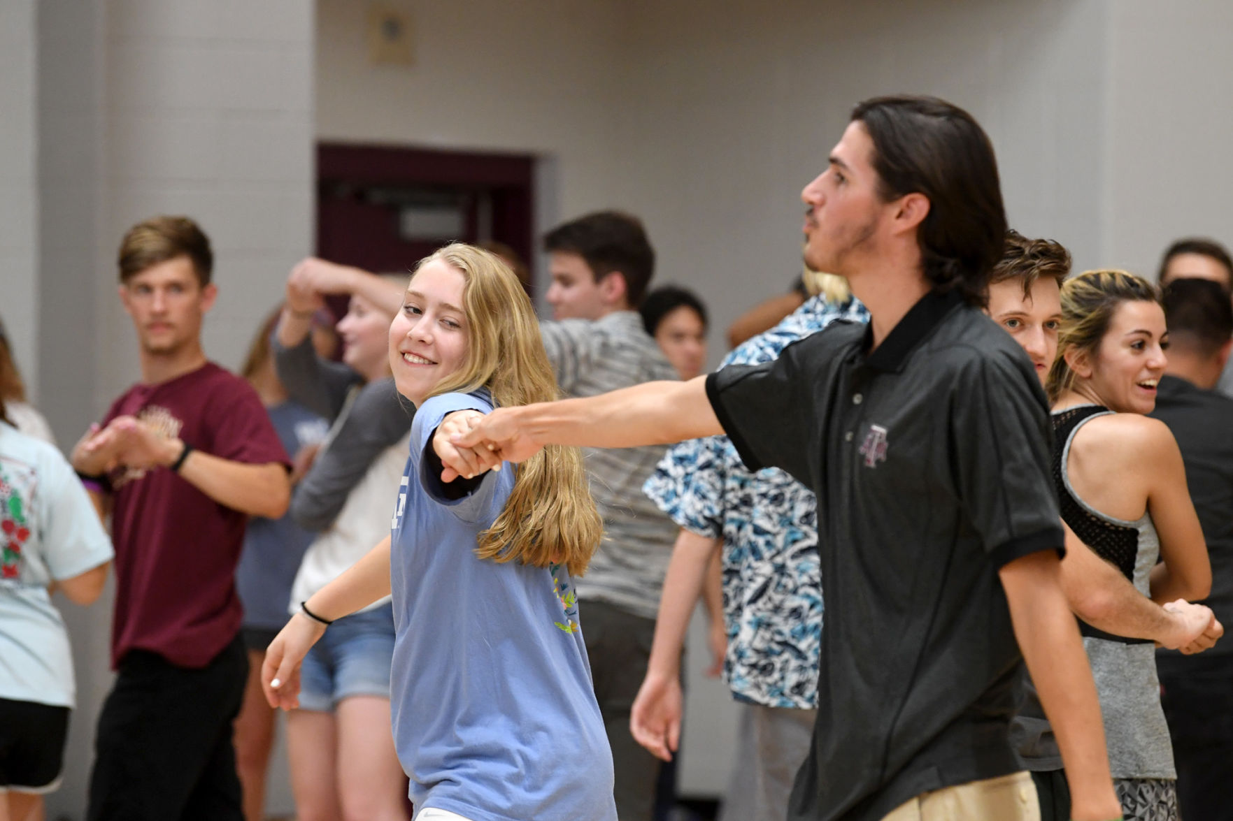 Aggie Wranglers dance lesson